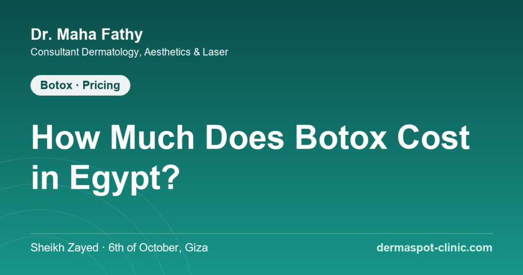 Botox prices in Egypt - Dr. Maha Fathy, DermaSpot Clinic