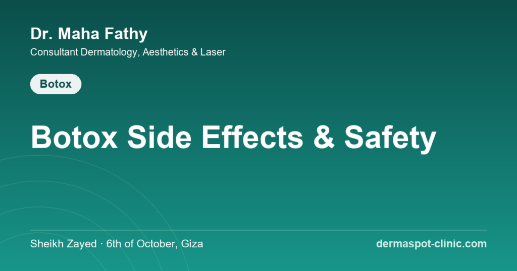 Botox side effects and safety guide, Dr. Maha Fathy DermaSpot