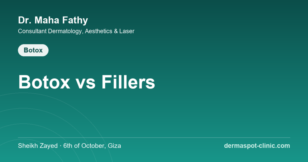 Botox vs fillers - which do you need, Dr. Maha Fathy DermaSpot