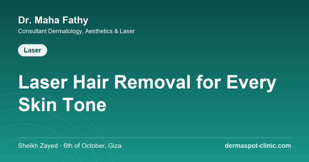 Laser hair removal for darker skin in Egypt, Dr. Maha Fathy DermaSpot