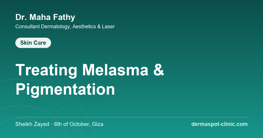 Melasma and pigmentation treatment in Egypt, Dr. Maha Fathy DermaSpot